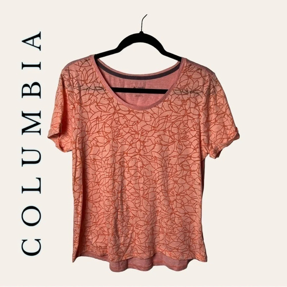 0031. Columbia SHORT‎ SLEEVE TEE SHIRT SIZE LARGE - Picture 1 of 9